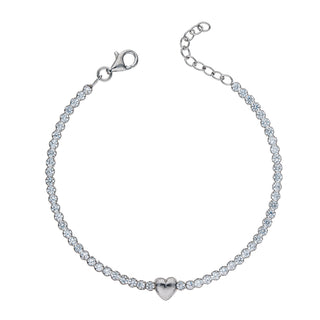 Bracciale Fabiani tennis in argento con zirconi