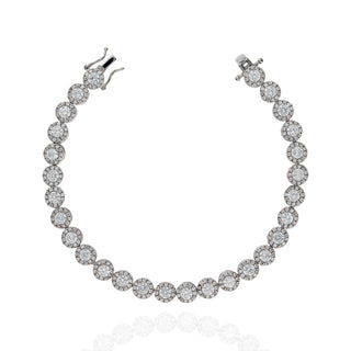 Bracciale Fabiani tennis in argento 925 con zirconi