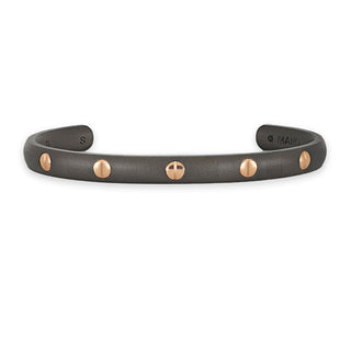 Bracciale T gioielli in titanio con inserti in oro rosa 9Kt - Fabiani Gioiellerie