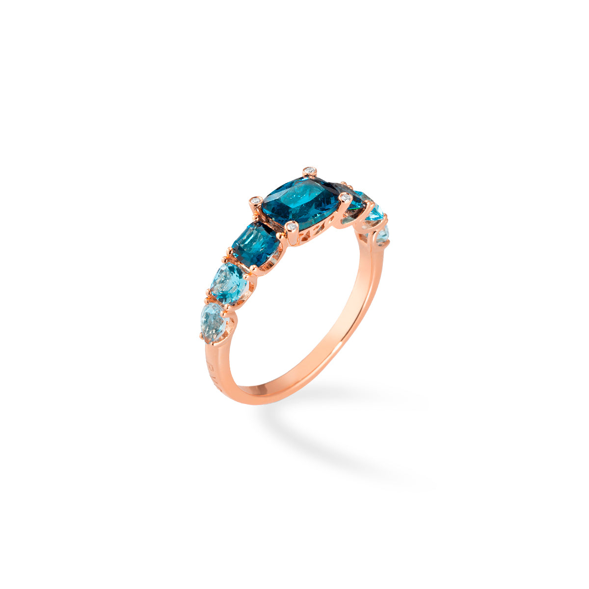 Topazio rosa anello hotsell