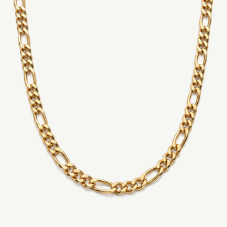 Collana Maglia Barbazzale 3+1 - Placcatura Oro 18Kt