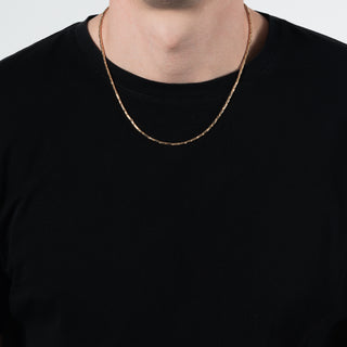Collana Fabiani a maglia bamboo in oro giallo 14Kt - Fabiani Gioiellerie