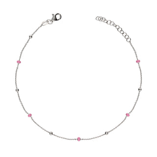 Cavigliera Fabiani in argento 925 con cuori - Fabiani Gioiellerie