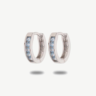 Orecchini Fabiani cerchietto in argento 925 con zirconi