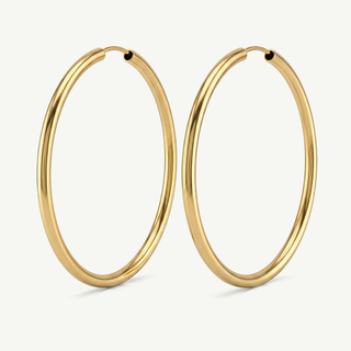 Orecchini Fabiani con canna liscia in oro giallo 18Kt