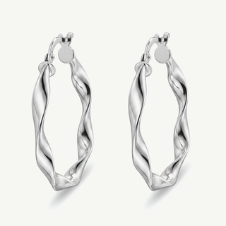 Orecchini Fabiani torchon in oro bianco 18Kt
