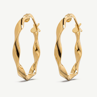 Orecchini Fabiani torchon in oro giallo 18Kt