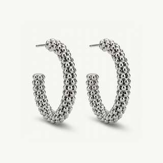 Orecchini Fabiani a Cerchio Pop Corn in Argento 925