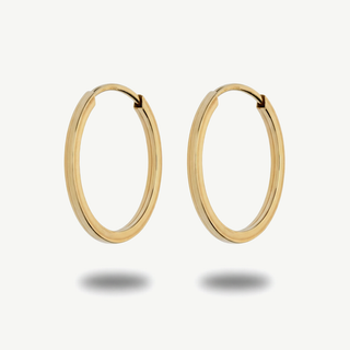 Orecchini Cerchio Lisci Oro Giallo 9KT Fabiani