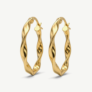 Orecchini Fabiani torchon in oro giallo 9Kt