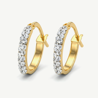 Orecchini Fabiani in oro giallo 9Kt con zirconi