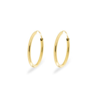 Orecchini Fabiani con canna liscia in oro giallo 18Kt - Fabiani Gioiellerie