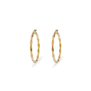 Orecchini Fabiani torchon in oro giallo 9Kt - Fabiani Gioiellerie