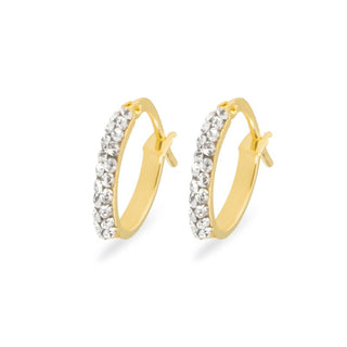 Orecchini Fabiani in oro giallo 9Kt con zirconi - Fabiani Gioiellerie