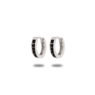 Orecchini Fabiani cerchietto in argento 925 con zirconi - Fabiani Gioiellerie