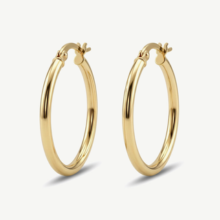 Orecchini a cerchio Fabiani in oro giallo 18kt