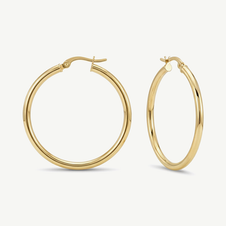 Orecchini Fabiani cerchio liscio in oro 18kt