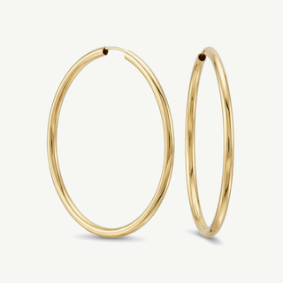 Orecchini Fabiani a cerchio lisci in oro 18kt