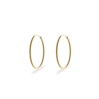 Orecchini Fabiani cerchi flessibili in oro giallo 9Kt - Fabiani Gioiellerie