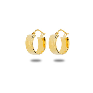 Fabiani 9Kt yellow gold hoop earrings