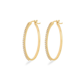 Orecchini Fabiani in oro giallo 9Kt con zirconi - Fabiani Gioiellerie