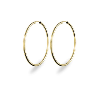 Orecchini Fabiani con canna liscia in oro giallo 18Kt - Fabiani Gioiellerie