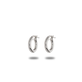 Orecchini Fabiani a cerchio in argento 925 - Fabiani Gioiellerie