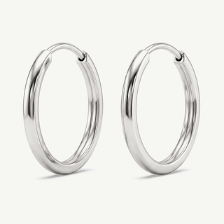 Orecchini Fabiani Cerchio in Oro Bianco 9kt