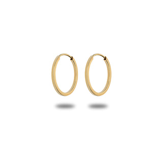 Orecchini Cerchio Lisci Oro Giallo 9KT Fabiani