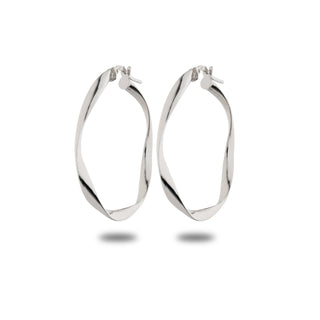Orecchini Fabiani a cerchio in argento 925 - Fabiani Gioiellerie