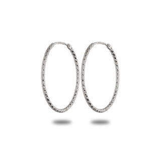 Orecchini Fabiani a cerchio zigrinati in argento 925 - Fabiani Gioiellerie