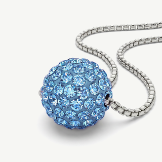 Collana Fabiani Punto Luce Celeste in Argento