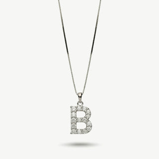 Collana Fabiani con Iniziale Lettera B in Argento