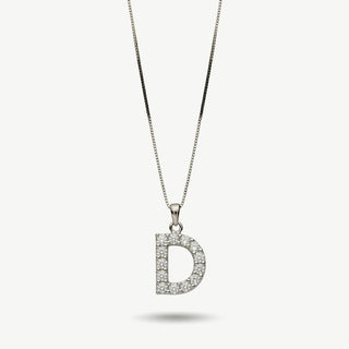 Collana Fabiani con Iniziale Lettera D in Argento