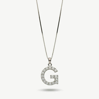 Collana Fabiani con Iniziale Lettera G in Argento