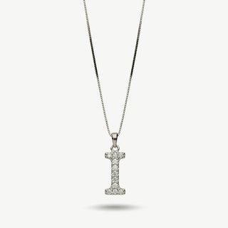 Collana Fabiani con Iniziale Lettera I in Argento