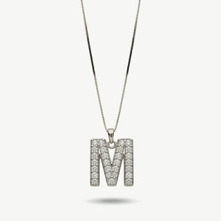 Collana Fabiani con Iniziale Lettera A in Argento