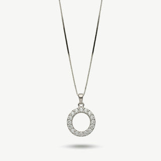 Collana Fabiani con Iniziale Lettera O in Argento