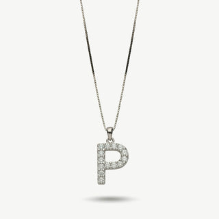 Collana Fabiani con Iniziale Lettera P in Argento