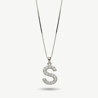Collana Fabiani con Iniziale Lettera S in Argento