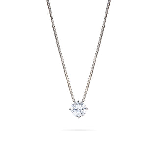 Fabiani light point choker in silver with zirconia