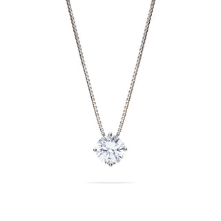 Girocollo Fabiani punto luce in argento con zircone