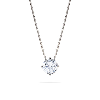 Girocollo Fabiani punto luce in argento con zircone