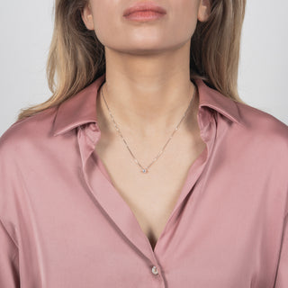 Collana Fabiani punto luce in argento con zircone - Fabiani Gioiellerie