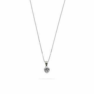 Collana Fabiani con pendente cuore Swarovski in argento 925 - Fabiani Gioiellerie