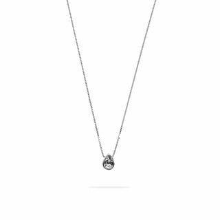 Collana Fabiani con pendente goccia Swarovski in argento 925 - Fabiani Gioiellerie