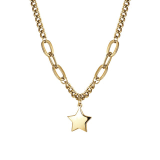 COLLANA DONNA IN ACCIAIO IP GOLD CON STELLA PENDENTE - Fabiani Gioiellerie