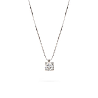 Collana Fabiani Punto Luce in Oro Bianco e Diamante 0,30ct