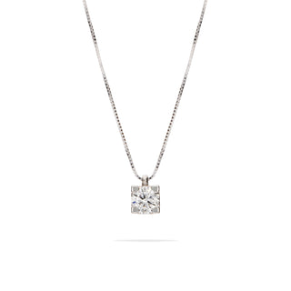 Collana Fabiani Punto Luce in Oro Bianco e Diamante 0,40 ct
