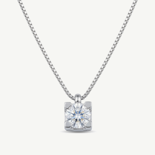 Collana Fabiani Punto Luce in Oro Bianco e Diamante 0,40 ct